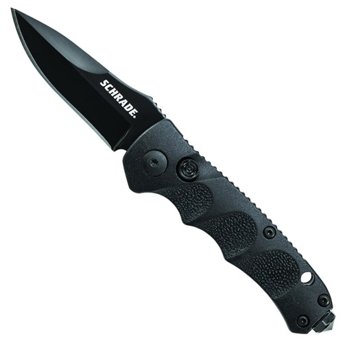 Schrade Mini Push Button Lock Fully Honed Folding Knife