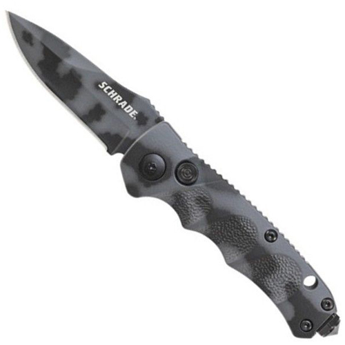 Schrade Mini Urban Camo 4116 Steel Folding Blade Knife