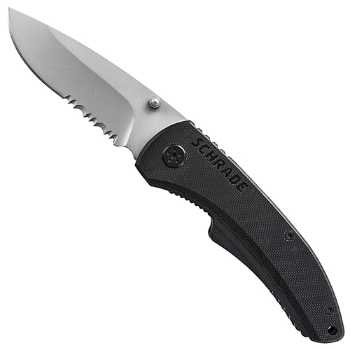 Schrade Large Liner Lock Drop Point Blade Folding Knife