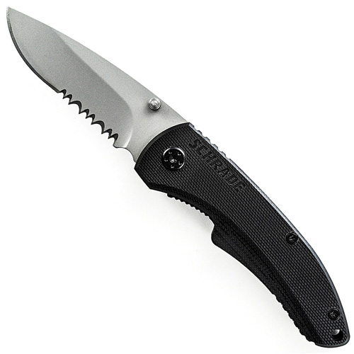 Schrade High Carbon Partially Serrated Liner Lock Pocket Folding Knife