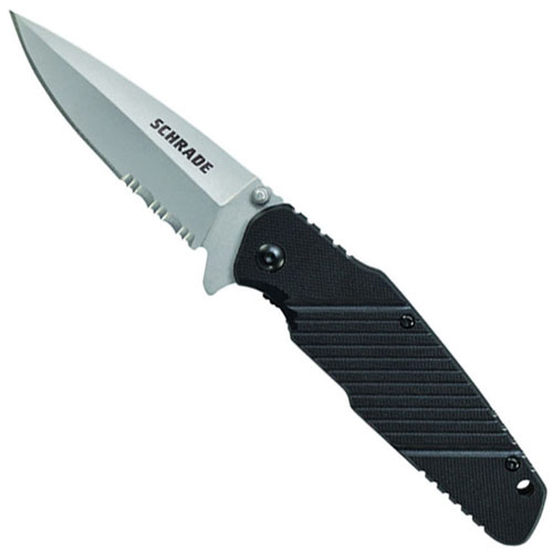 Schrade Liner Lock Partially Serrated Folding Knife