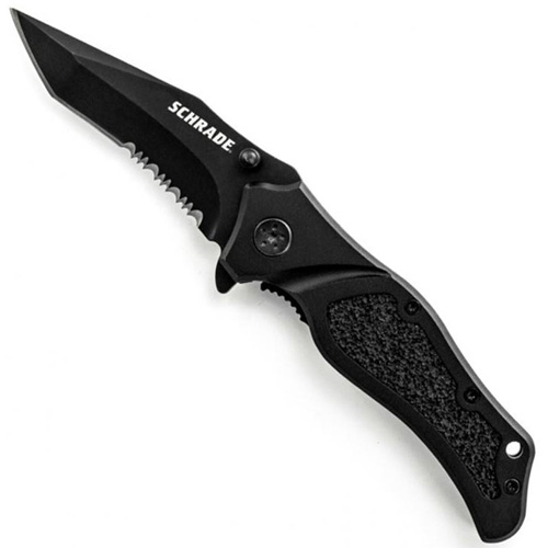 Schrade Liner Lock Partially Serrated Blade Folding Knife