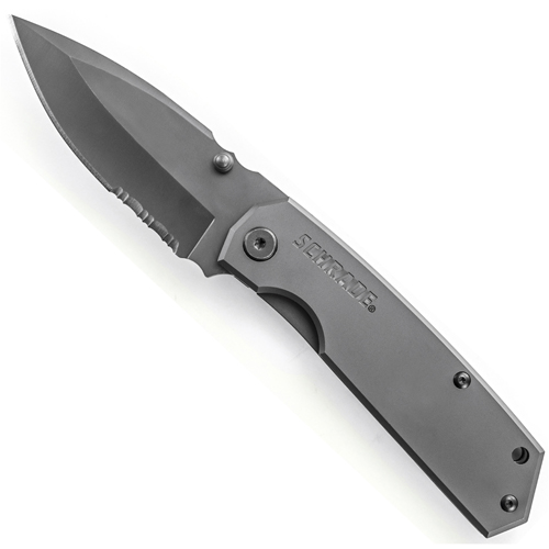 Schrade Drop Point Blade Stainless Steel Folding Knife