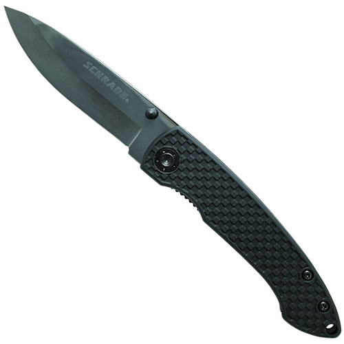 Schrade SCH407 Ceramic Blade ABS+TPR Handle Folding Knife