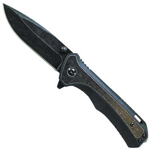 Schrade SCH501 G-10 and Stainless Steel Handle Folding Knife