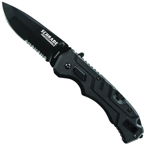 Schrade Rescue Folder Fully Serrated Stainless Steel Knife