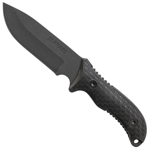 Schrade Frontier Drop Point Fixed Blade Knife with Sheath