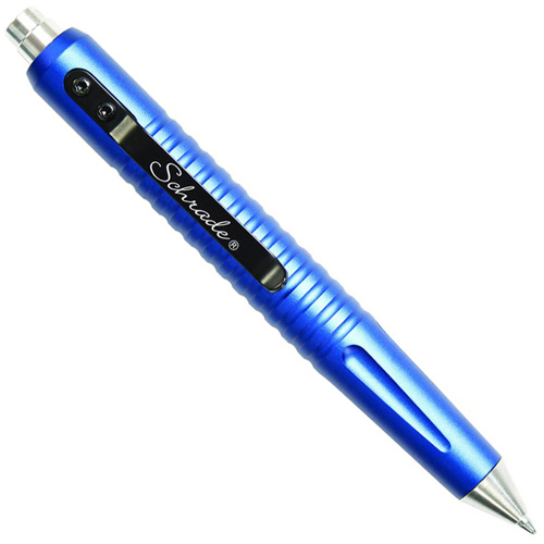 Schrade SCPEN9BL MATTE Blue Push Button Tactical Pen