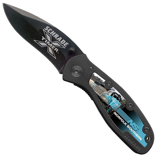 Schrade X-Timer Black Blade &Amp Handle Custom Insert