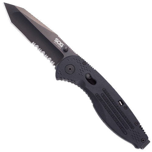 SOG Aegis Serrated Folder Knife