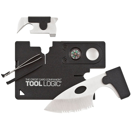 Sog Black Credit Card Companion With Lens Compass And Black Components