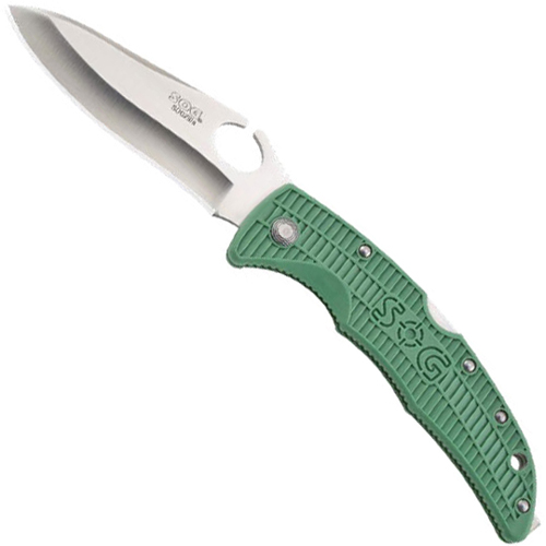 SOG Sogzilla Large Knife W Green Handle