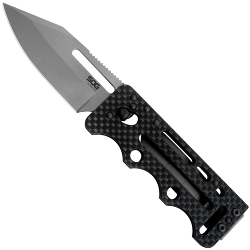 SOG Ultra C-Ti Plain Edge Folding Knife