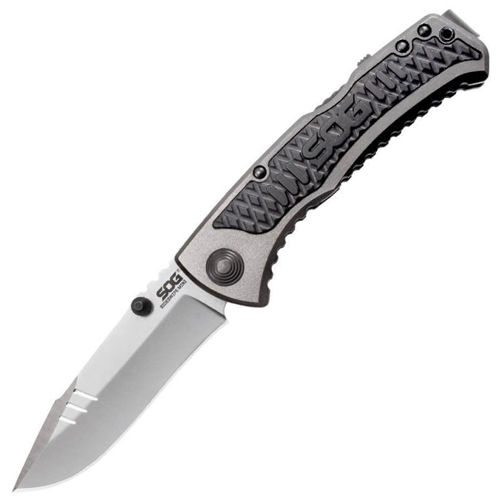 SOG Sideswipe Mini Aluminum Handle Folding Blade Knife