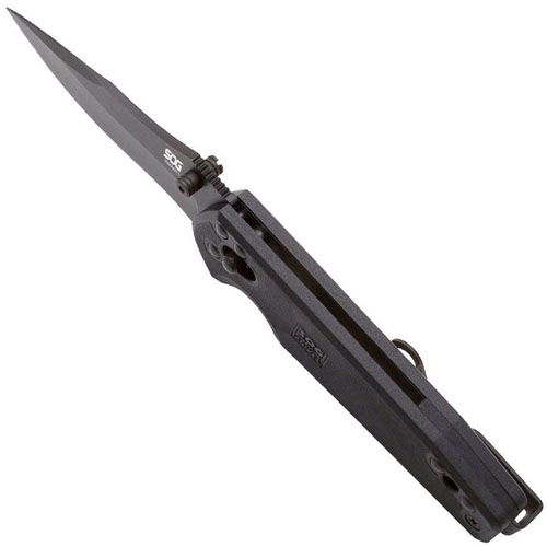 Visionary I Black GRN Handle Folding Blade Knife