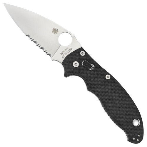 Spyderco Manix2 Black G-10 Combination Edge