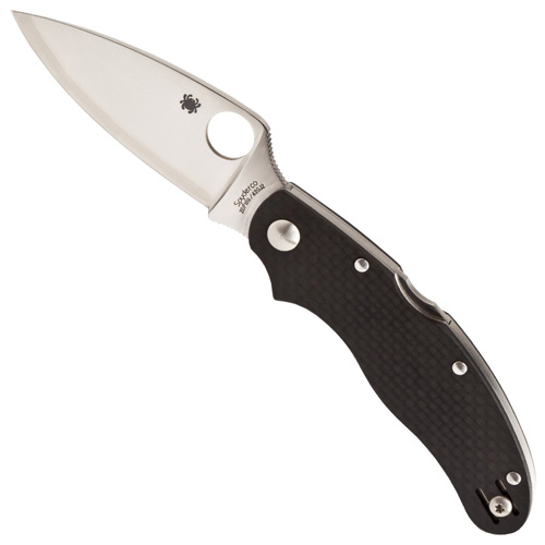 Spyderco Caly3 Carbon Fiber ZDP-189 Plain Edge Folding Knife