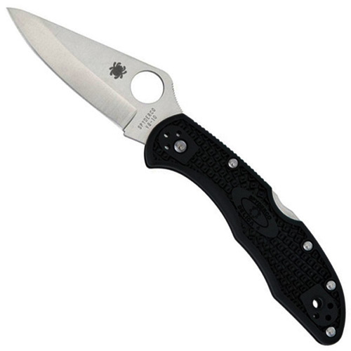 Spyderco Delica 4 Black FRN 4.25 Inch Handle Folding Knife