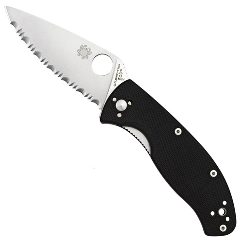 Spyderco Tenacious Black G-10 Spyder Edge