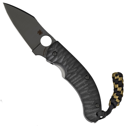 Spyderco Perrin PPT Corrugated G-10 Black Folding Knife