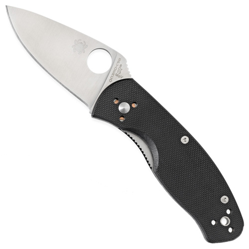 Spyderco Persistence Plain Edge Folding Knife - Black