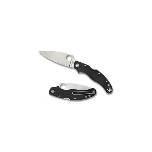 Spyderco Caly 3.5 Black G-10 Plain Edge Folding Knife