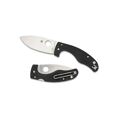 Spyderco Junior Alexandru Dionescue Black G-10 Plain Edge Folding Knife