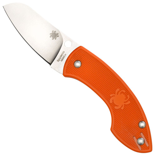 Spyderco Pingo Slip-It Orange Satin Plain Handle Folding Knife