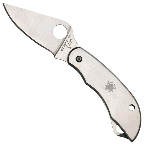 Spyderco ClipiTool Stainless Bottle Opener Plain Edge Folding Knife