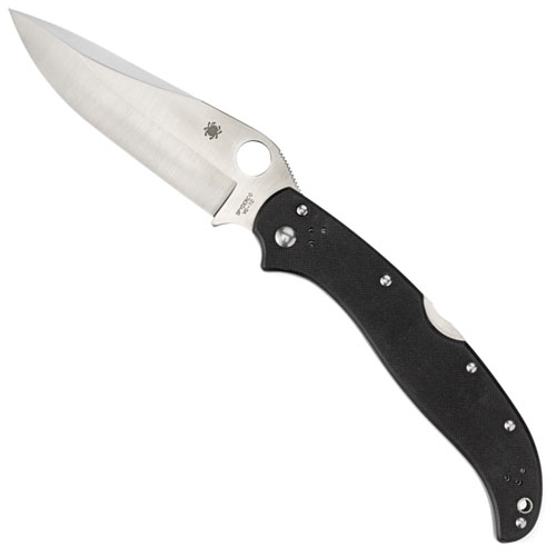 Spyderco Tatanka PowerLock G-10 Black Folding Knife