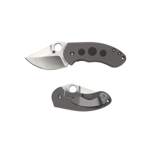 Spyderco Burch Chubby Frame Lock Titanium Folding Knife