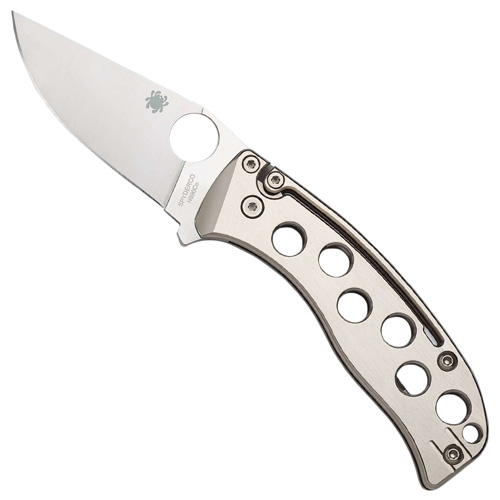 Spyderco PITS Slip Joint Titanium Plain Folding Knife