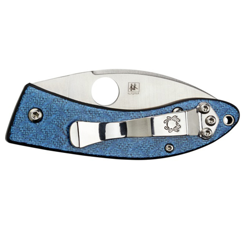 Lil' Lum Bamboo-Leaf-Shaped Blade Folding Knife - Blue