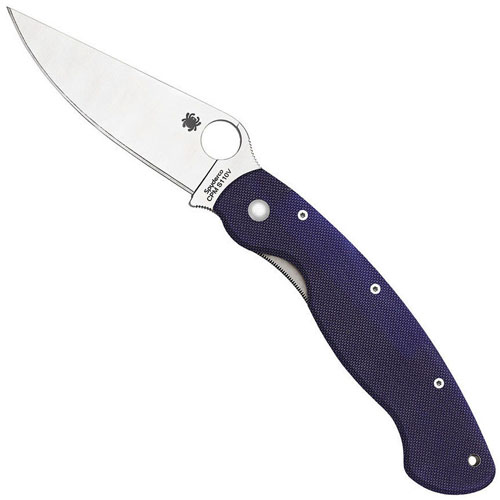 Military Model Midnight Blue G-10 Handle Folding Blade Knife