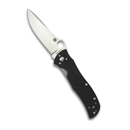 Spyderco Starmate Terzuola G-10 Plain Edge Black Folding Knife