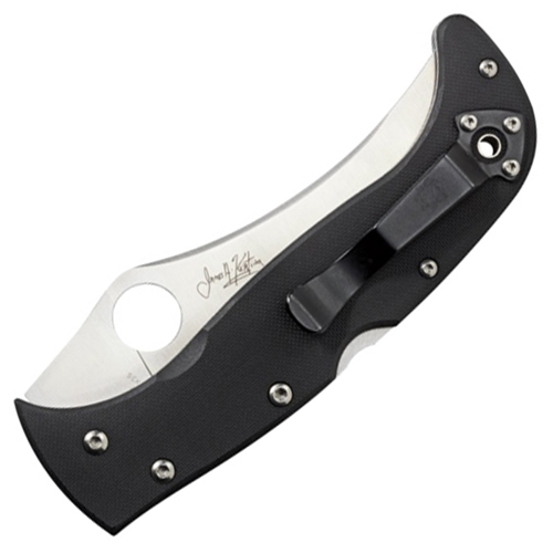 Spyderco Chinook 4 Black G-10 Handle Folding Blade Knife