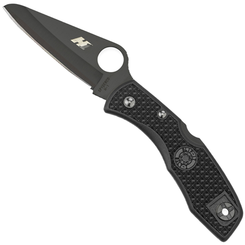 Salt 1 Lightweight Plain Edge Folding Knife - Black