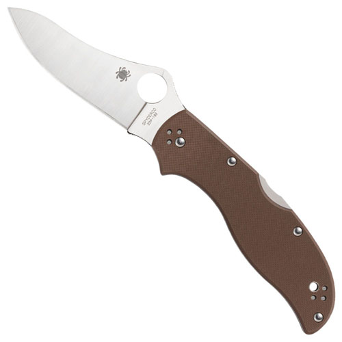 Spyderco Stretch 2 G-10 Lockback Brown Folding Knife