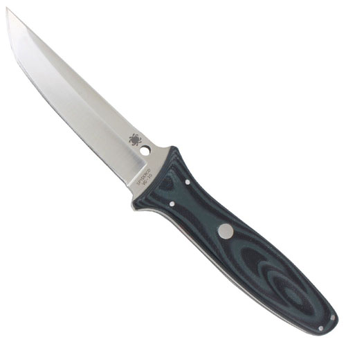 Spyderco Lum Black Tanto Sprint Run Fixed Blade Knife