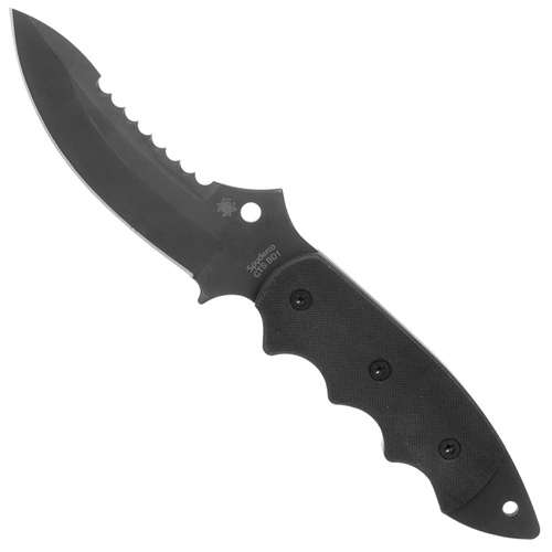 Pygmy Warrior CTS-BD1 Steel Blade Fixed Knife - Black