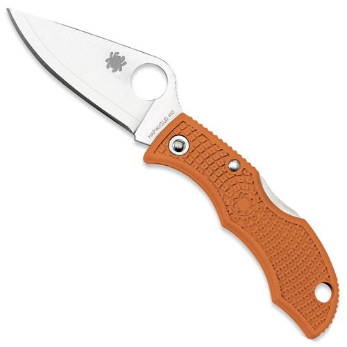 Spyderco Ladybug 3 Key Ring Burnt Orange Folding Knife