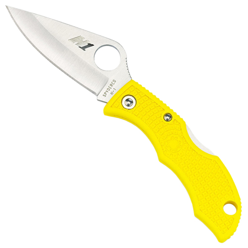 Spyderco Ladybug3 Yellow FRN H-1 Plain Edge Folding Knife