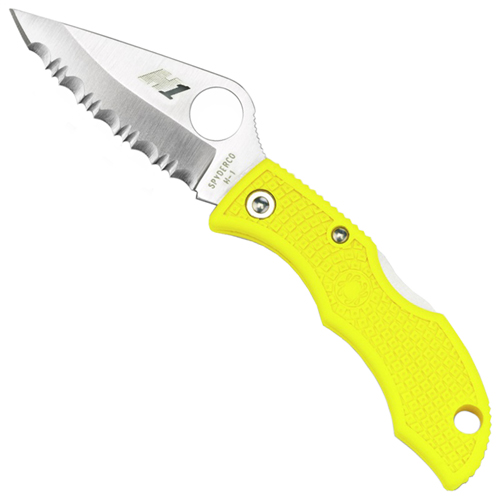 Spyderco Ladybug3 Yellow FRN H-1 Spyder Edge Folding Knife