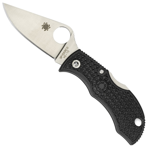 Spyderco Manbug Black FRN Plain Edge Folding Knife