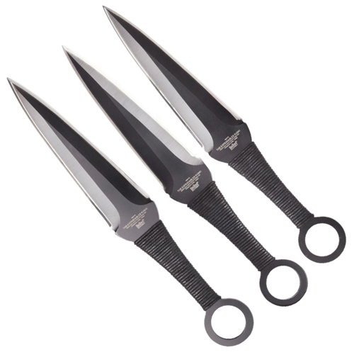 Exclusive Kunai Throwers Black Three Piece Set