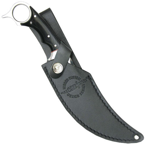 Gil Hibben Recurve Karambit Knife with Leather Sheath