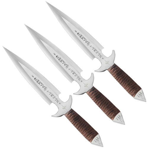 Kit Rae Black Jet Dagger Style Blade 3 Pcs Set Throwing Knife