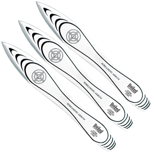 United Cutlery Screaming Arrow Throwing Triple Knife Set