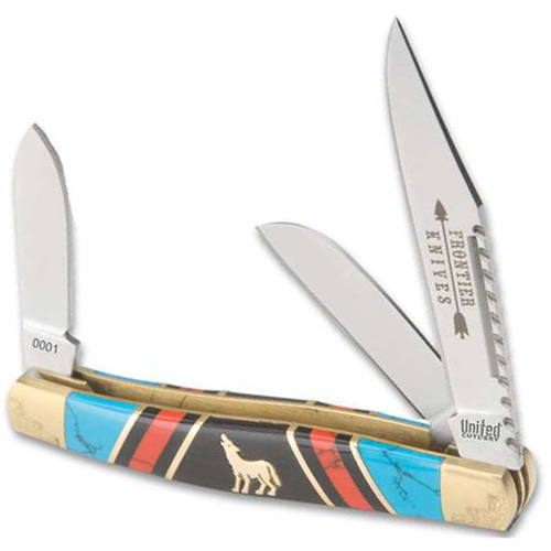 United Cutlery Frontier Collection Howling Wolf Stockman Knife