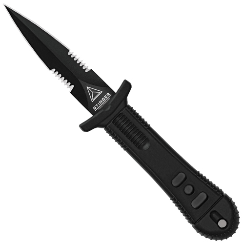 United Cutlery Special Agent Stinger Black Santoprene Handle Combo Knife